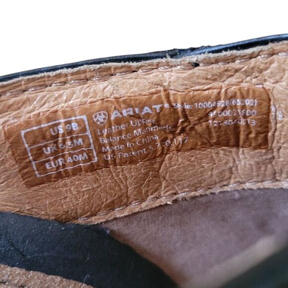 Ariat Womens Black Leather Clogs (Size 9B) - Picture 8 of 9
